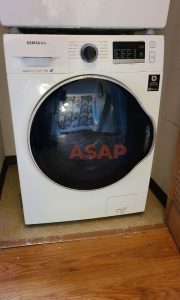 A washer that was leaking with water that was repaired by ASAP Appliance Repair on the same day.