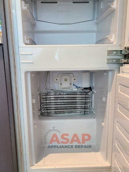 ge fridge frozen coil repair