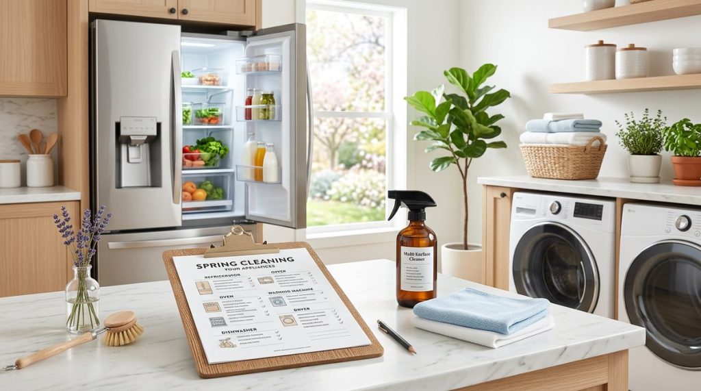 spring cleaning appliances quick checklist