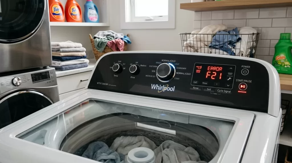 whirlpool washer error codes